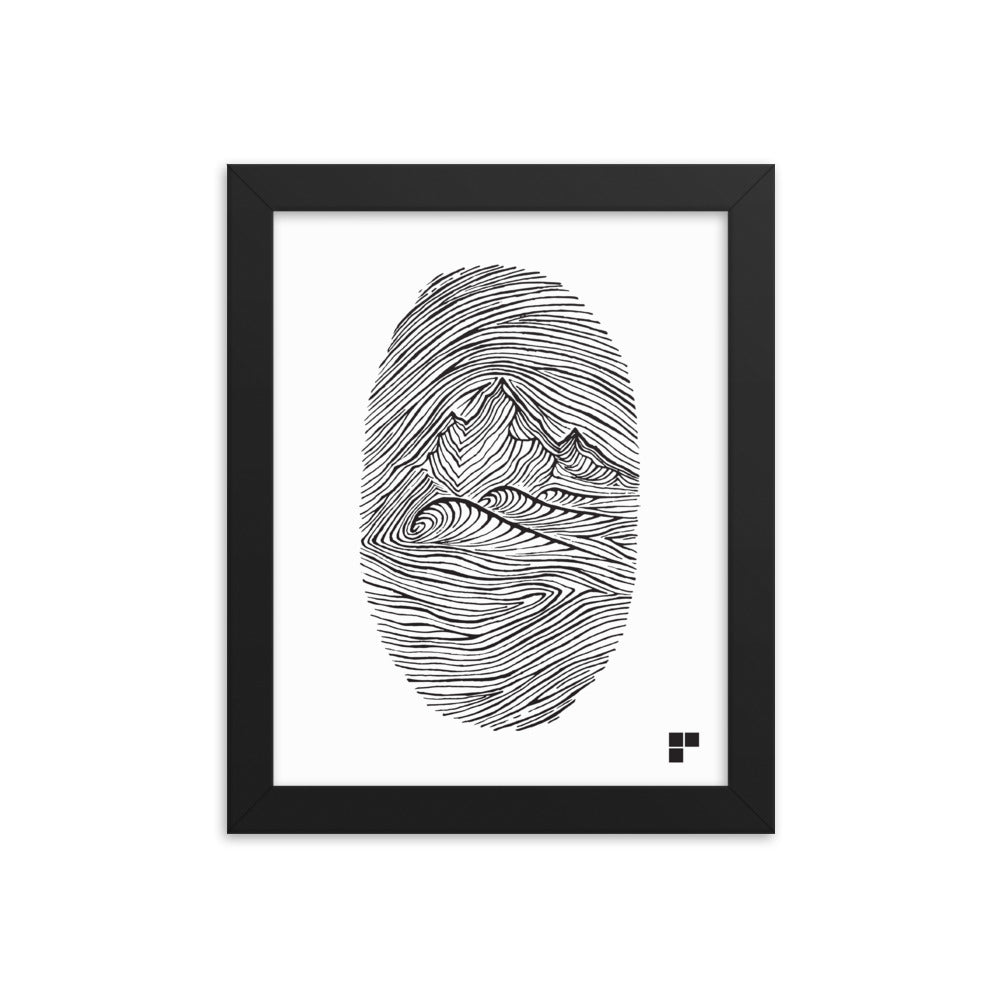 Fingerprint Framed Print