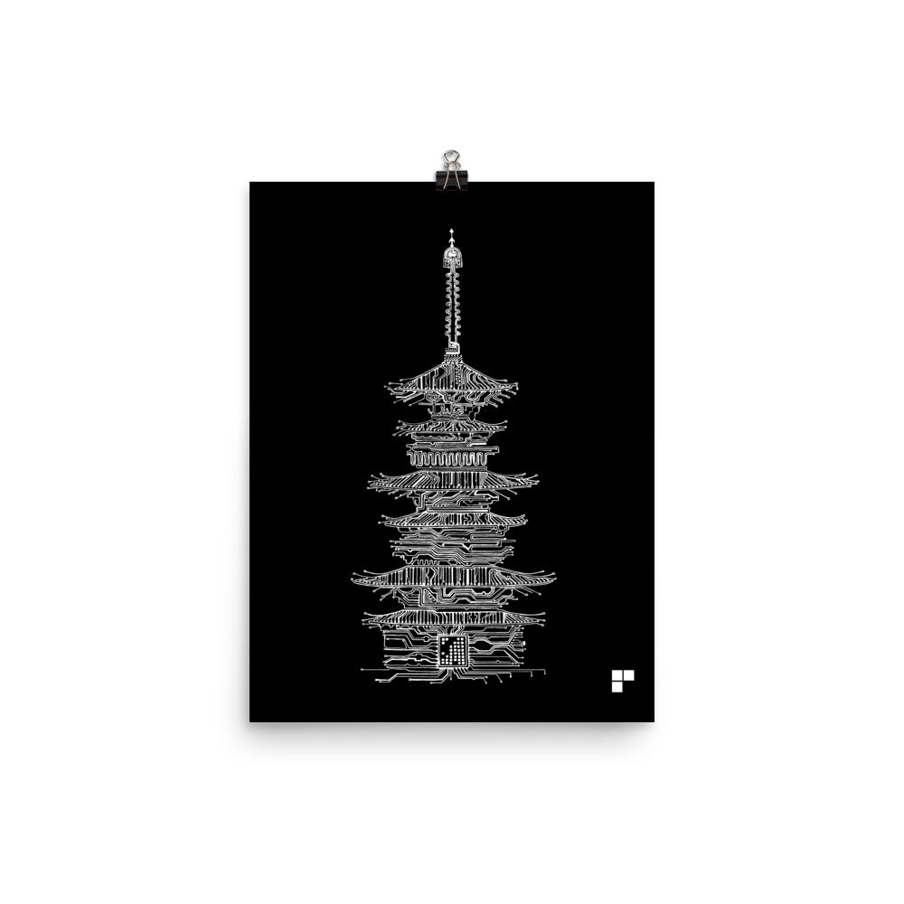 Pagoda Print