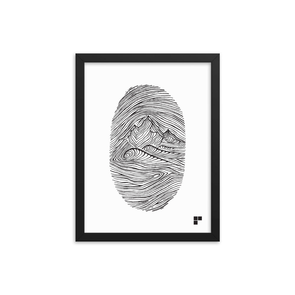 Fingerprint Framed Print