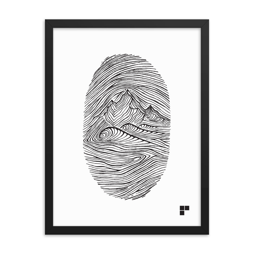 Fingerprint Framed Print