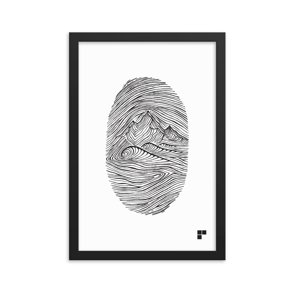 Fingerprint Framed Print