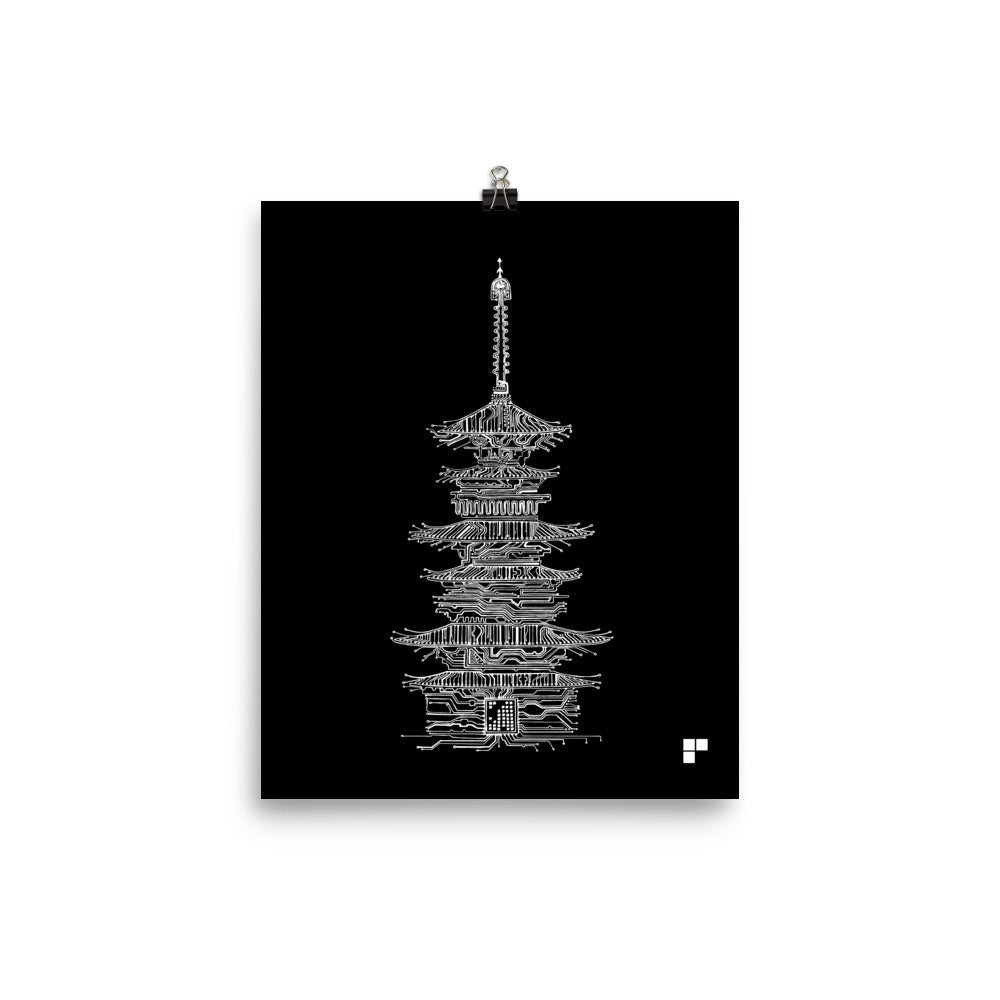 Pagoda Print