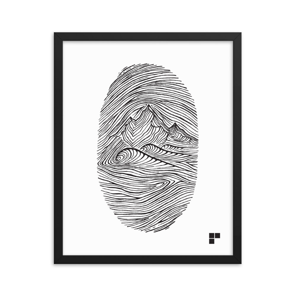 Fingerprint Framed Print