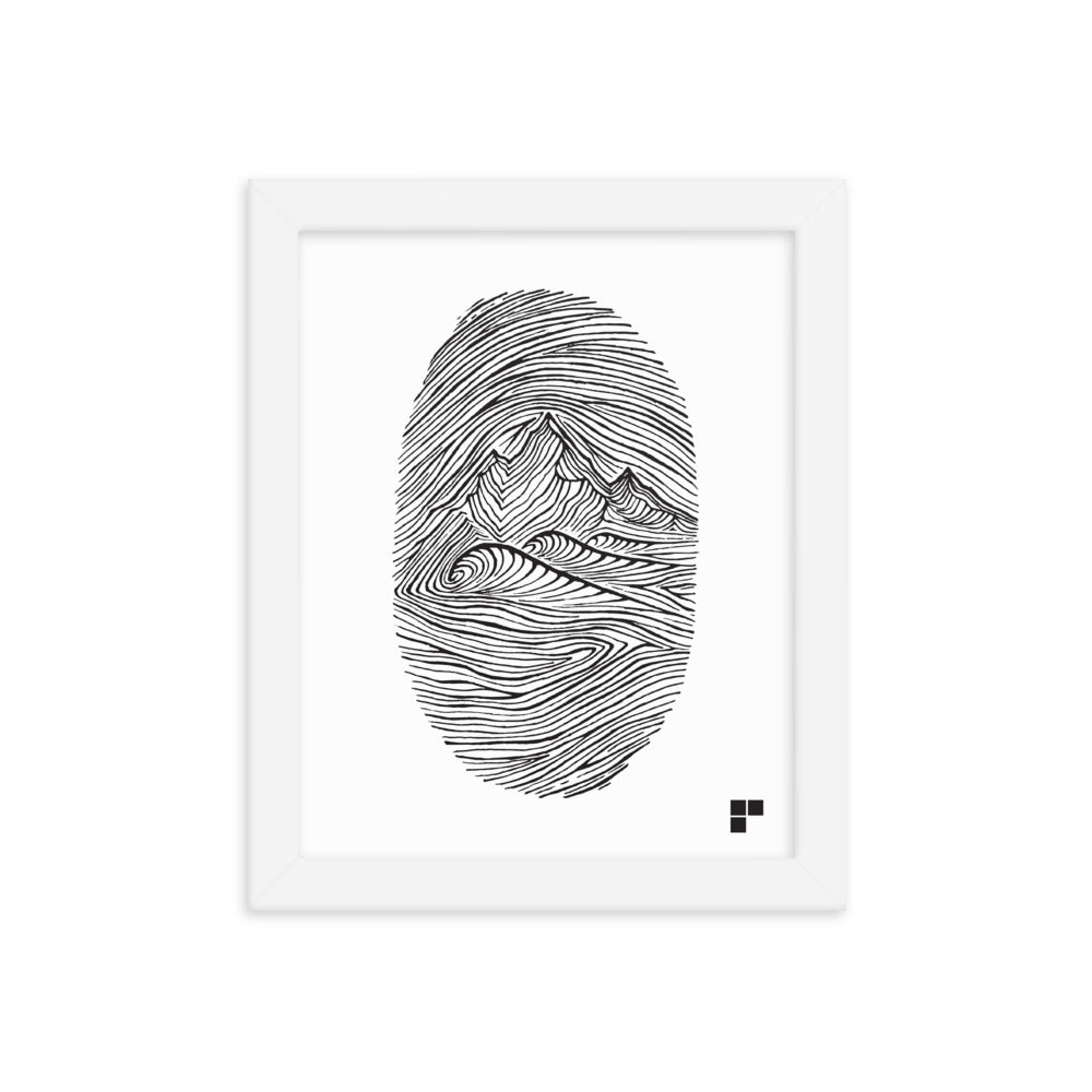 Fingerprint Framed Print