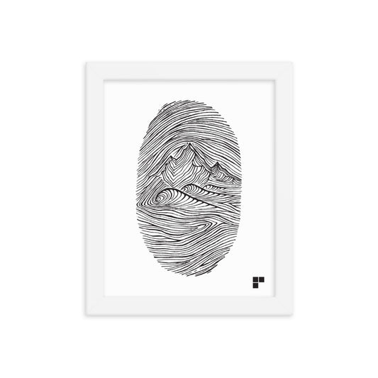 Fingerprint Framed Print