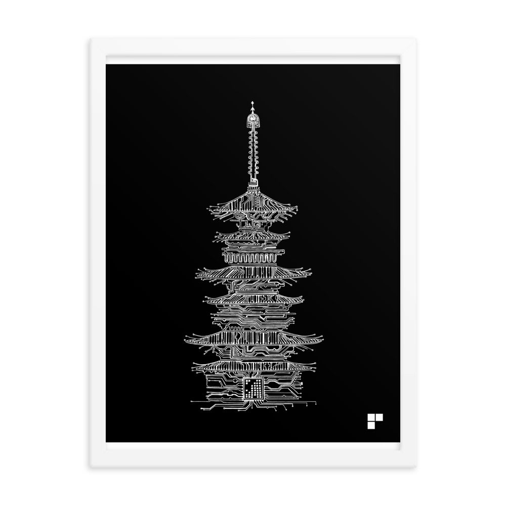 Framed Pagoda Print