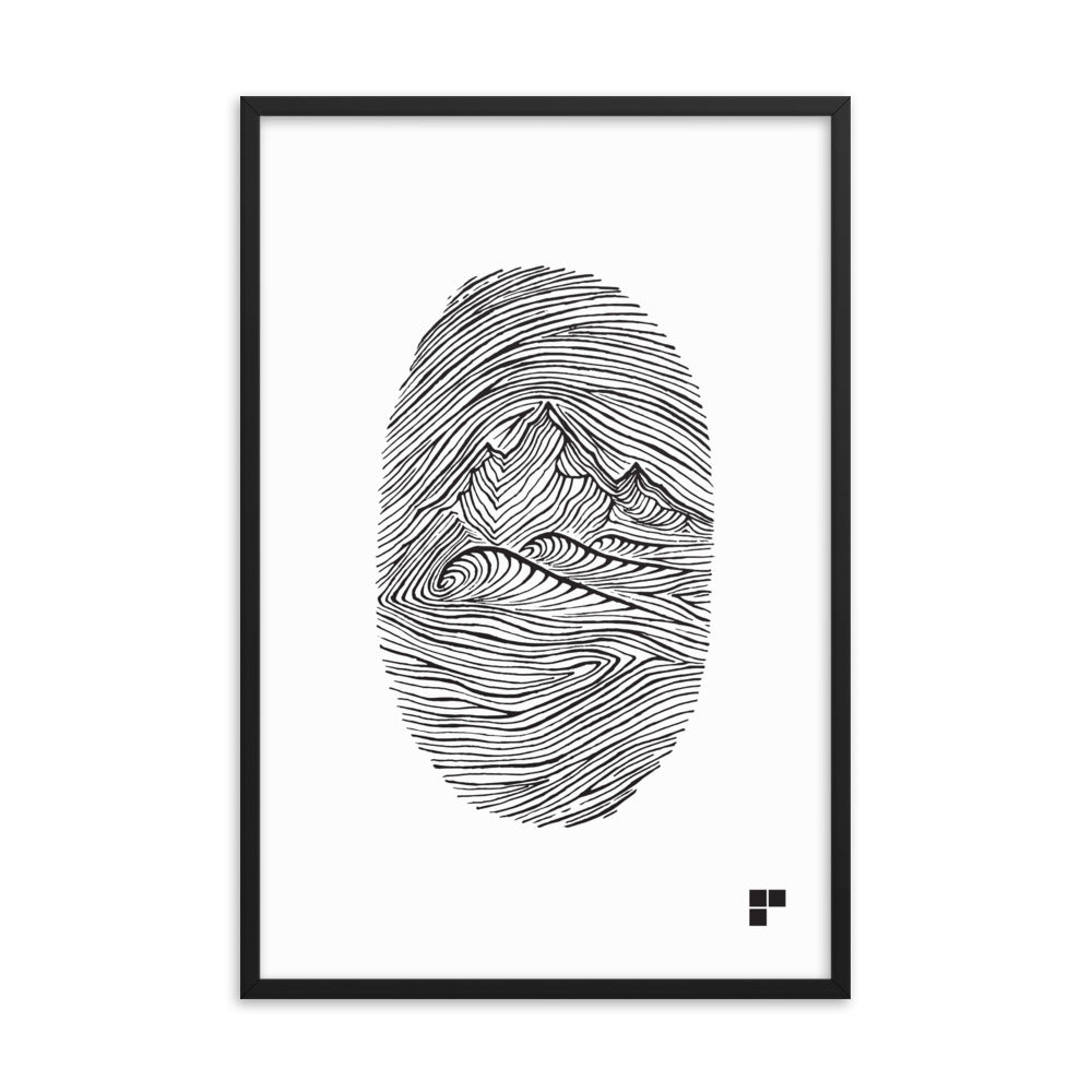 Fingerprint Framed Print