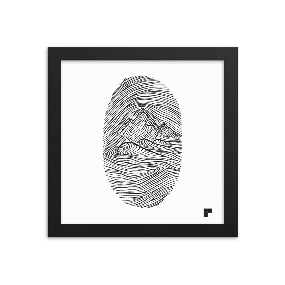 Fingerprint Framed Print