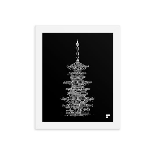 Framed Pagoda Print