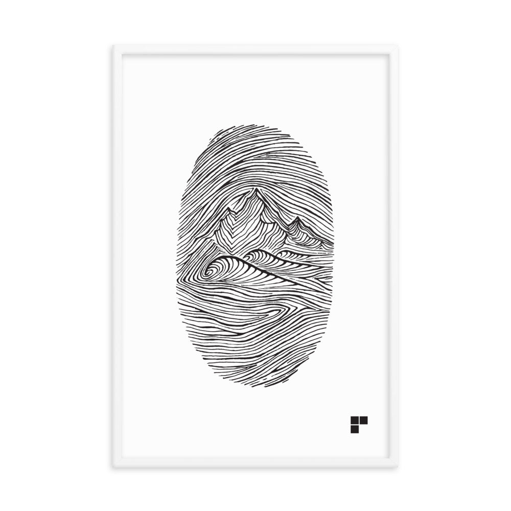 Fingerprint Framed Print