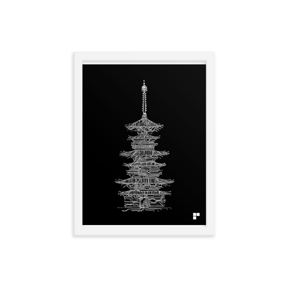 Framed Pagoda Print