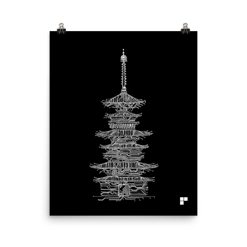 Pagoda Print