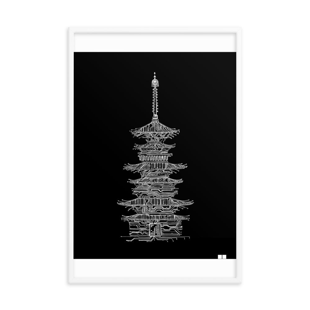 Framed Pagoda Print