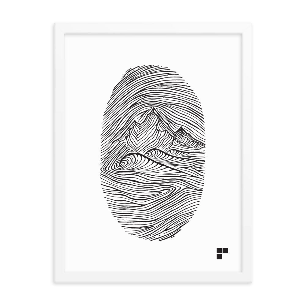 Fingerprint Framed Print