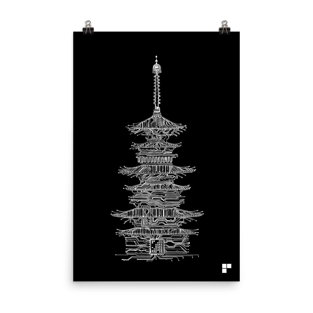 Pagoda Print