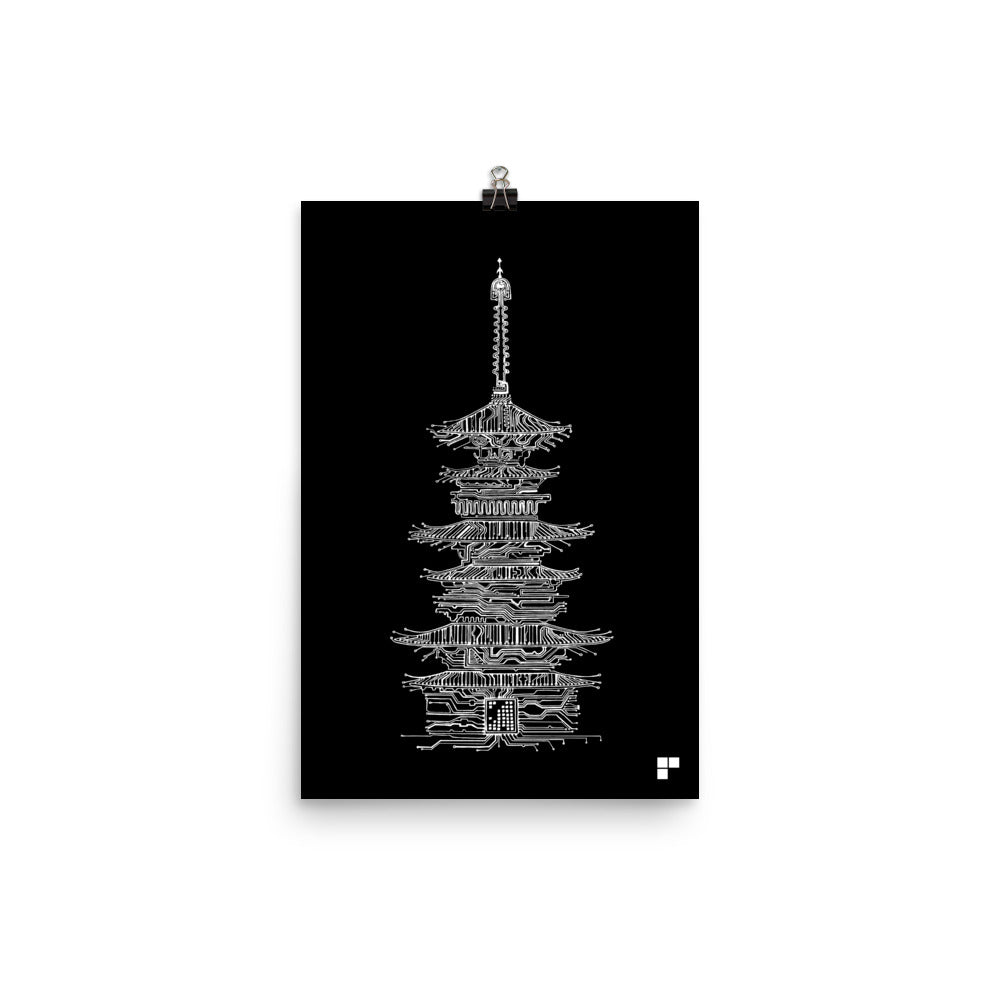 Pagoda Print