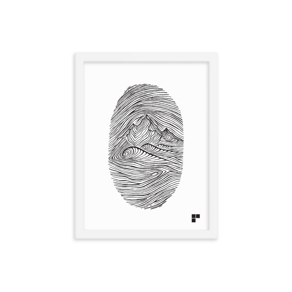 Fingerprint Framed Print